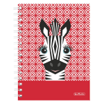 Herlitz 50039197 writing notebook A5 100 sheets Black, Red, White