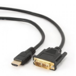 Gembird 3m, HDMI/DVI, M/M DVI-D Zwart