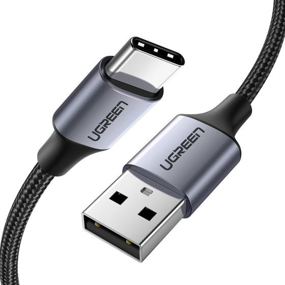 Image of Ugreen 60126 USB cable 1 m USB C USB A Black, Grey