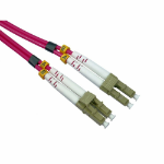 Cables Direct FB4MLCLC010EVD fibre optic cable 1 m 2x LC OM4 Violet