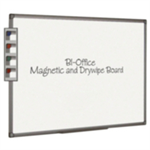 Bi-Office Maya Magnetic Melamine Whiteboard Grey Plastic Frame 2400x1200mm - MB8606186 DD