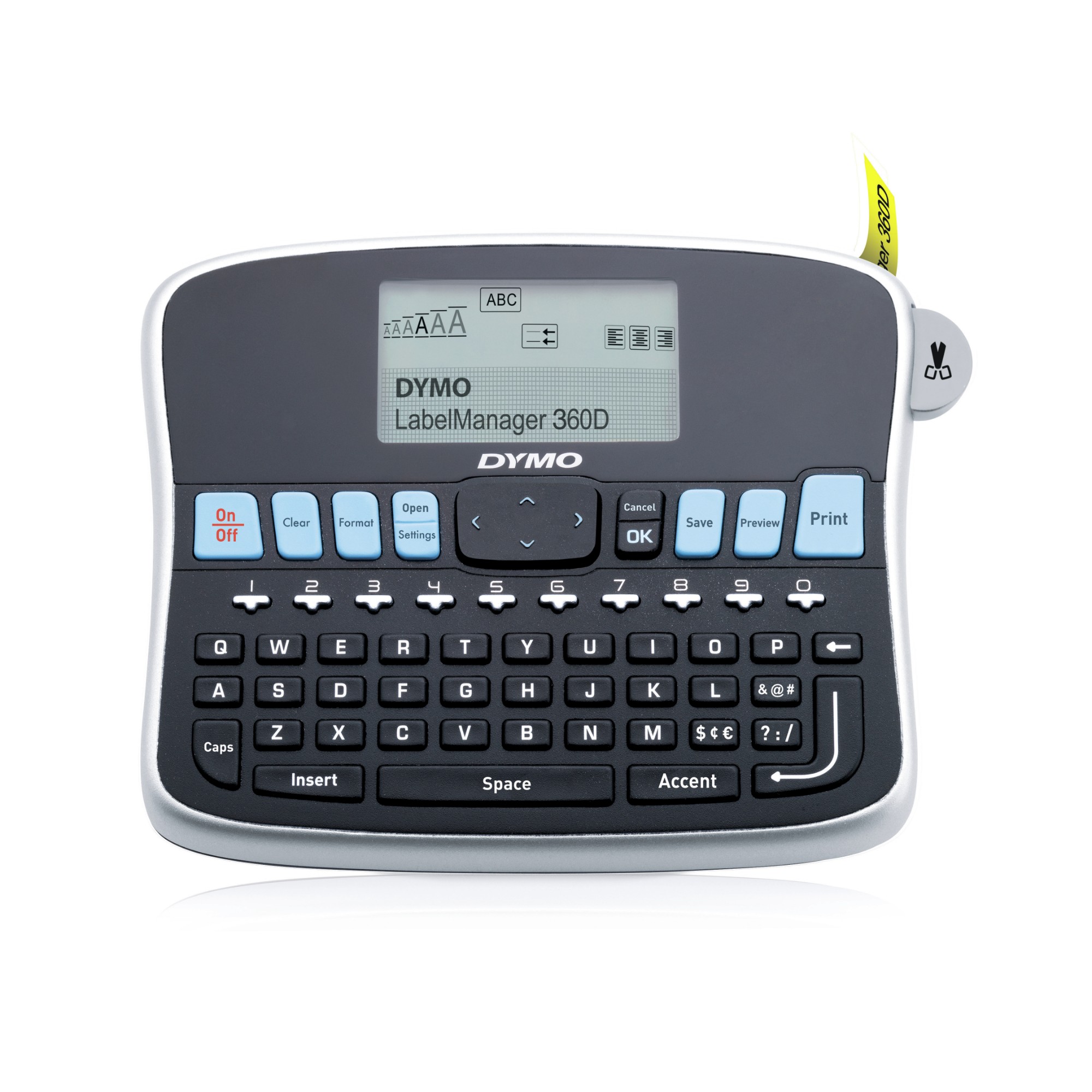 DYMO LabelManager 360D label printer Thermal transfer 180 x 180 DPI 12 mm/sec Wired D1 QWERTY