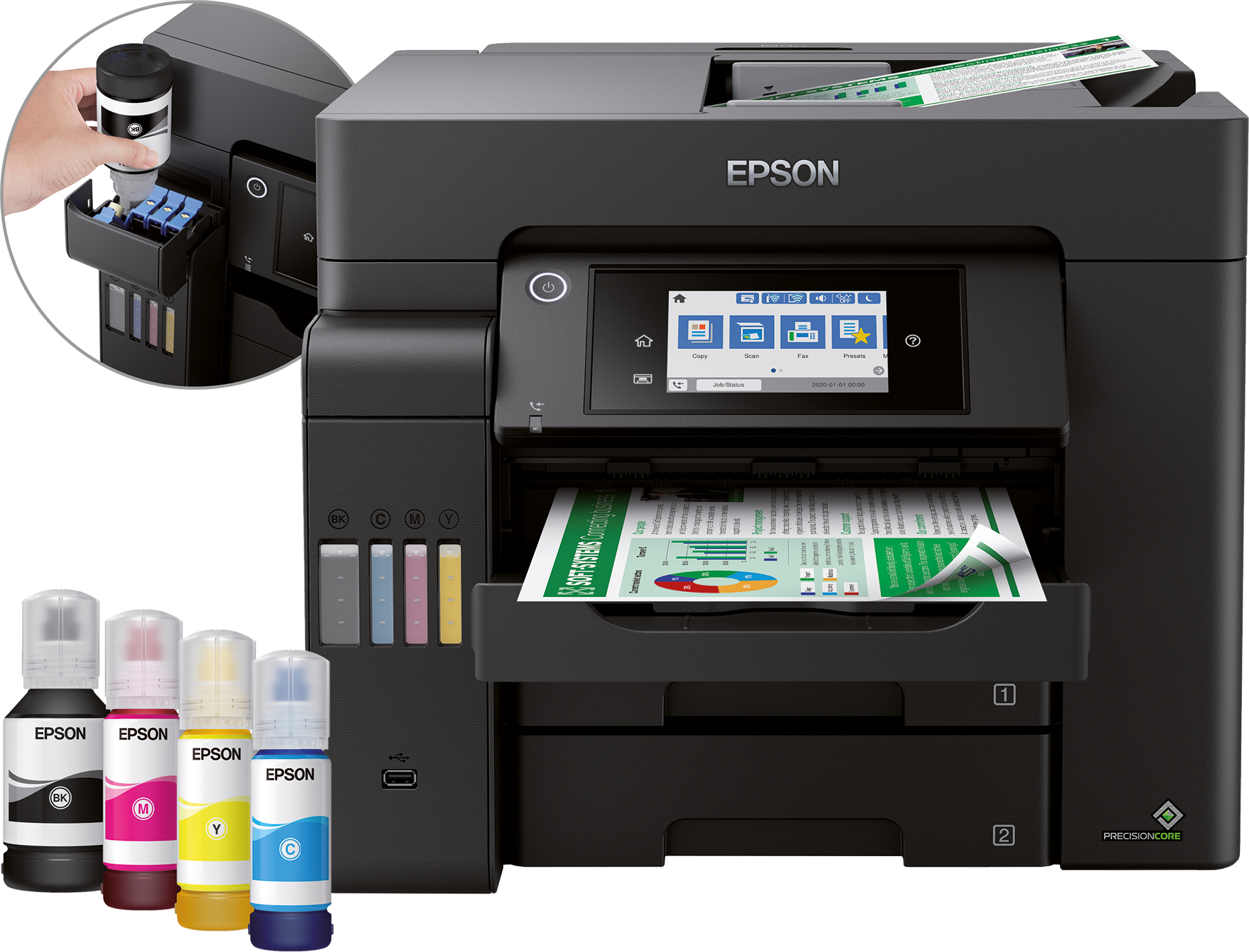Image of Epson EcoTank ET-5850 Inkjet A4 4800 x 1200 DPI 32 ppm Wi-Fi