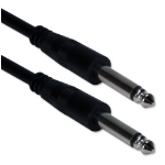 QVS TRS 1/4, 6ft audio cable 70.9" (1.8 m) 6.35mm TRS Black