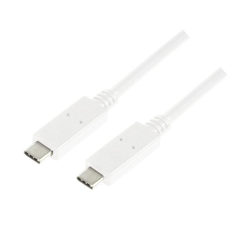 Image of LogiLink CU0131 USB cable 1 m USB 3.2 Gen 2 (3.1 Gen 2) USB C White