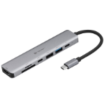 Tracer TRAPOD46997 laptop dock/port replicator USB Type-C Aluminium