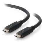 C2G 2m Thunderbolt 3 Cable (20Gbps) â€“ Thunderbolt Cable â€“ 4K support â€“ Black