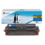 G&G Image 19708 Toner cartridge cyan with chip, 6K pages (replaces HP 415X/W2031X) for HP E 45028/M 454