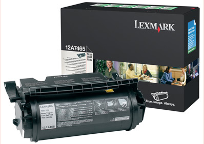 Lexmark 12A7610 Toner cartridge black extra High-Capacity remanufactured, 32K pages/5% for Lexmark T 632