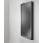 av supply 55in PORTRAIT ON-WALL KIOSK W/GLASS BLK