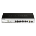 D-Link DGS-1210-08P nätverksswitchar hanterad L2/L3 Gigabit Ethernet (10/100/1000) Strömförsörjning via Ethernet (PoE) stöd Svart