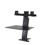 Ergotron WorkFit SR 61 cm (24") Zwart Bureau