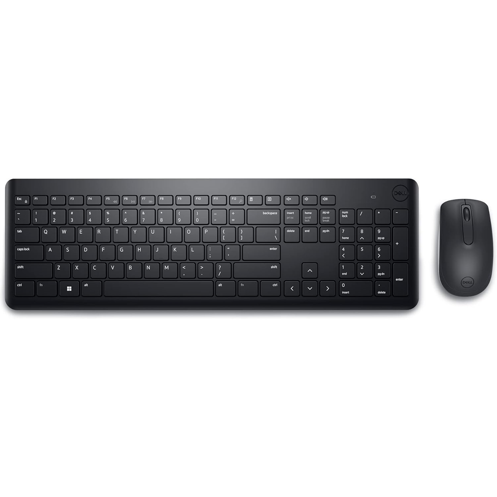 DELL KM3322W-R Wireless Keyboard and Mouse Set for Windows, 2.4GHz Wireless, QWERTY UK English Layout, Black
