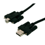 EXSYS USB 2.0 cable, 5m USB-kabel USB A USB B Zwart
