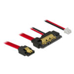 DeLOCK 85242 SATA cable 0.3 m SATA 7-pin SATA 22-pin Black