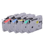 G&G Image 14977/5T231M-5TD DirectLabel multi pack black on white / red / blue / yellow / green Pack=5 (replaces Brother TZE231 TZE431 TZE531 TZE631 TZE731) for Brother P-Touch TZ 3.5-18mm/6-12mm/6-18mm/6-24mm/6-36mm