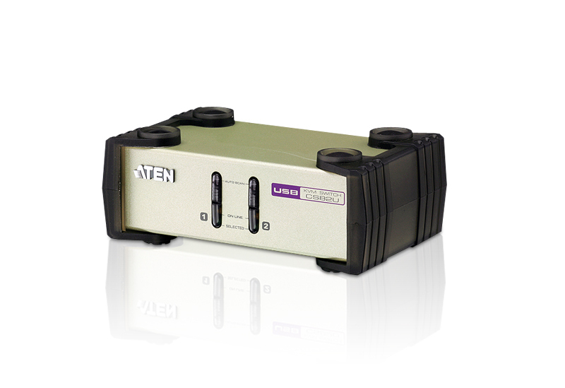 Image of ATEN 2-Port USB - PS/2 VGA KVM Switch (KVM Cables included)