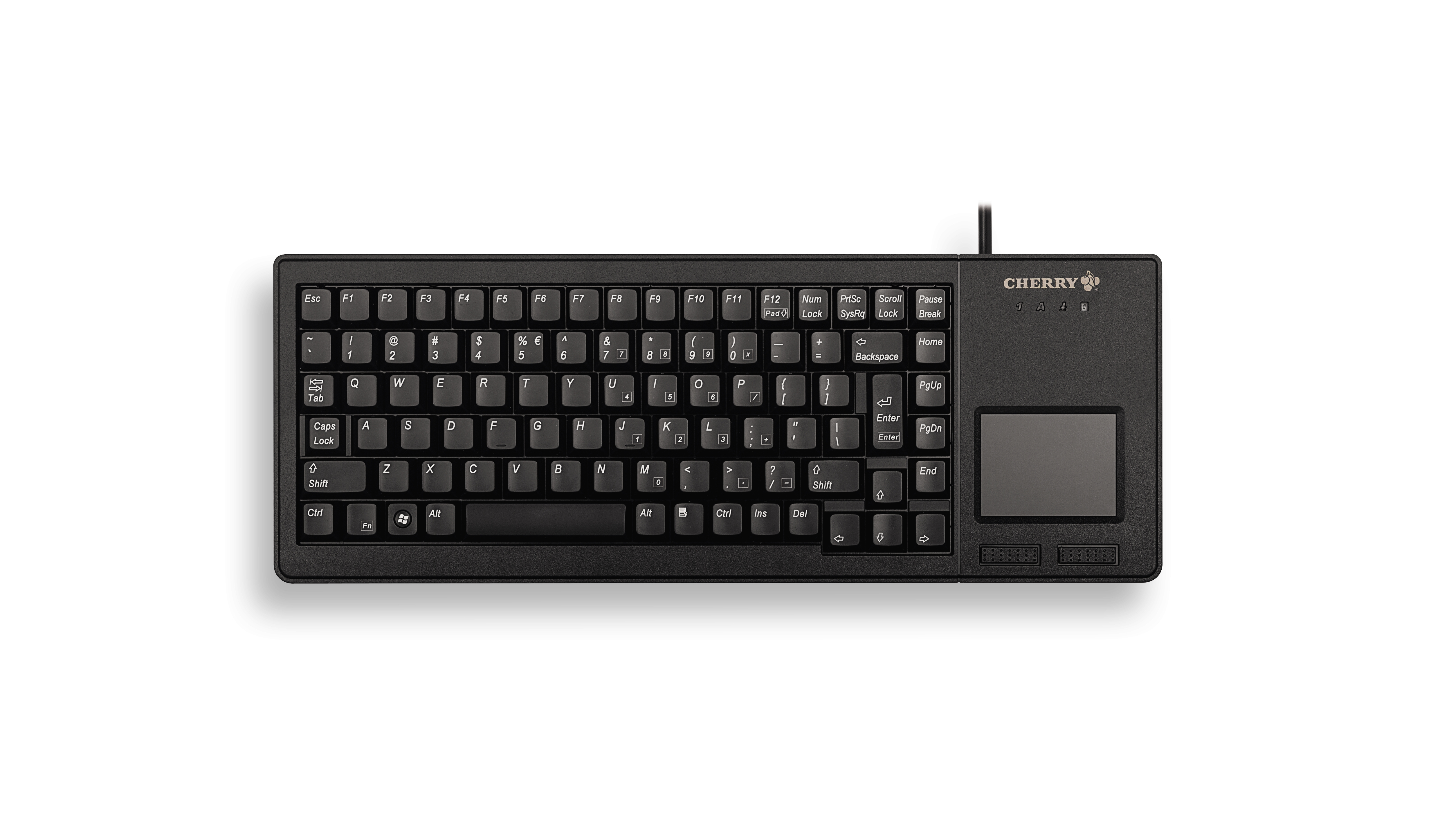 Image of CHERRY XS G84-5500 TOUCHPAD KEYBOARD Corded, USB, Black, (QWERTY - UK)