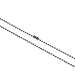 Digital ID 36inch Metal Bead Chain Necklace, Nickel Plated (Pack of 100)