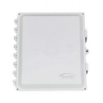 AccelTex Solutions 14x12x6 Nonconfigured Polycarbonate Enclosure with Solid Door & Latch Lock