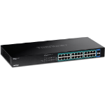 Trendnet TPE-TG262 network switch Unmanaged L2 Gigabit Ethernet (10/100/1000) Power over Ethernet (PoE) 1U Black
