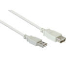 Alcasa 2511-OF2 USB cable 1.8 m USB 2.0 USB A White