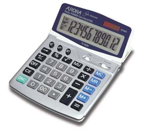 Image of Aurora DT401 calculator Desktop Basic Grey