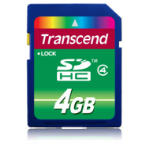 Transcend TS4GSDHC4 memory card 4 GB SDHC