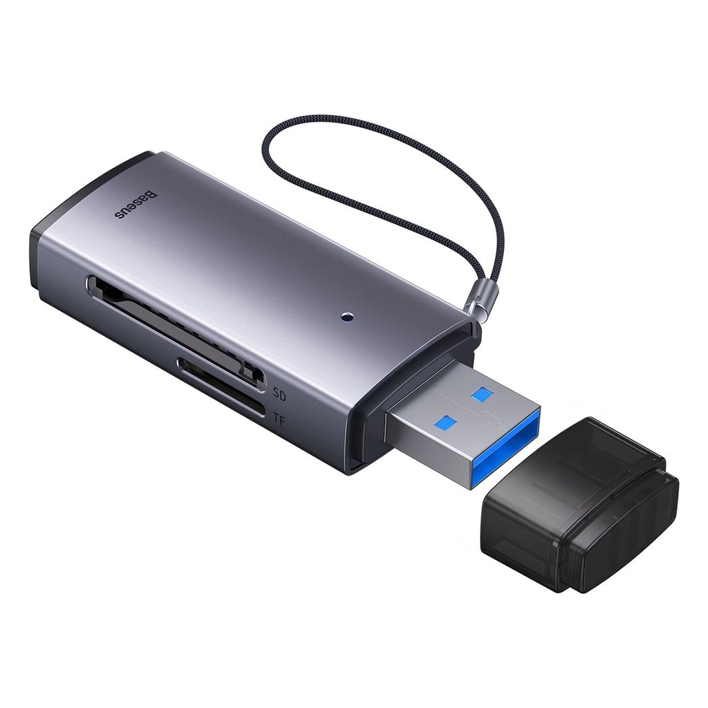 EU Product - SD / TF USB card reader - Gray thumbnail