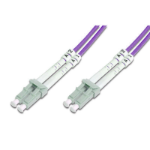 FDL 0.5M OM4 50/125 LC-LC DLX 2.8mm FIBRE OPTIC CABLE -  PURPLE