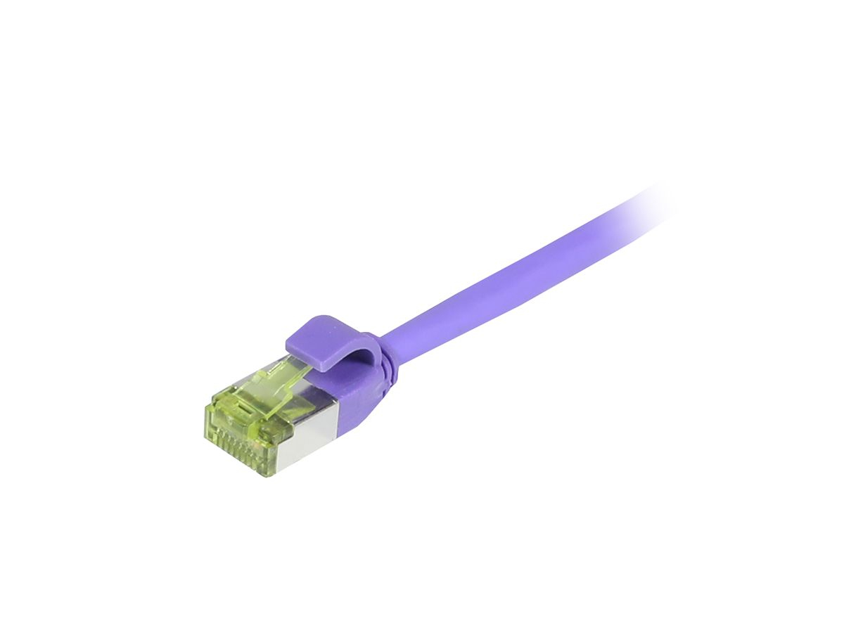 EU Product - Patchkabel RJ45 CAT6A 500Mhz lila S/FTP slimline rund d - Cable - Digital thumbnail