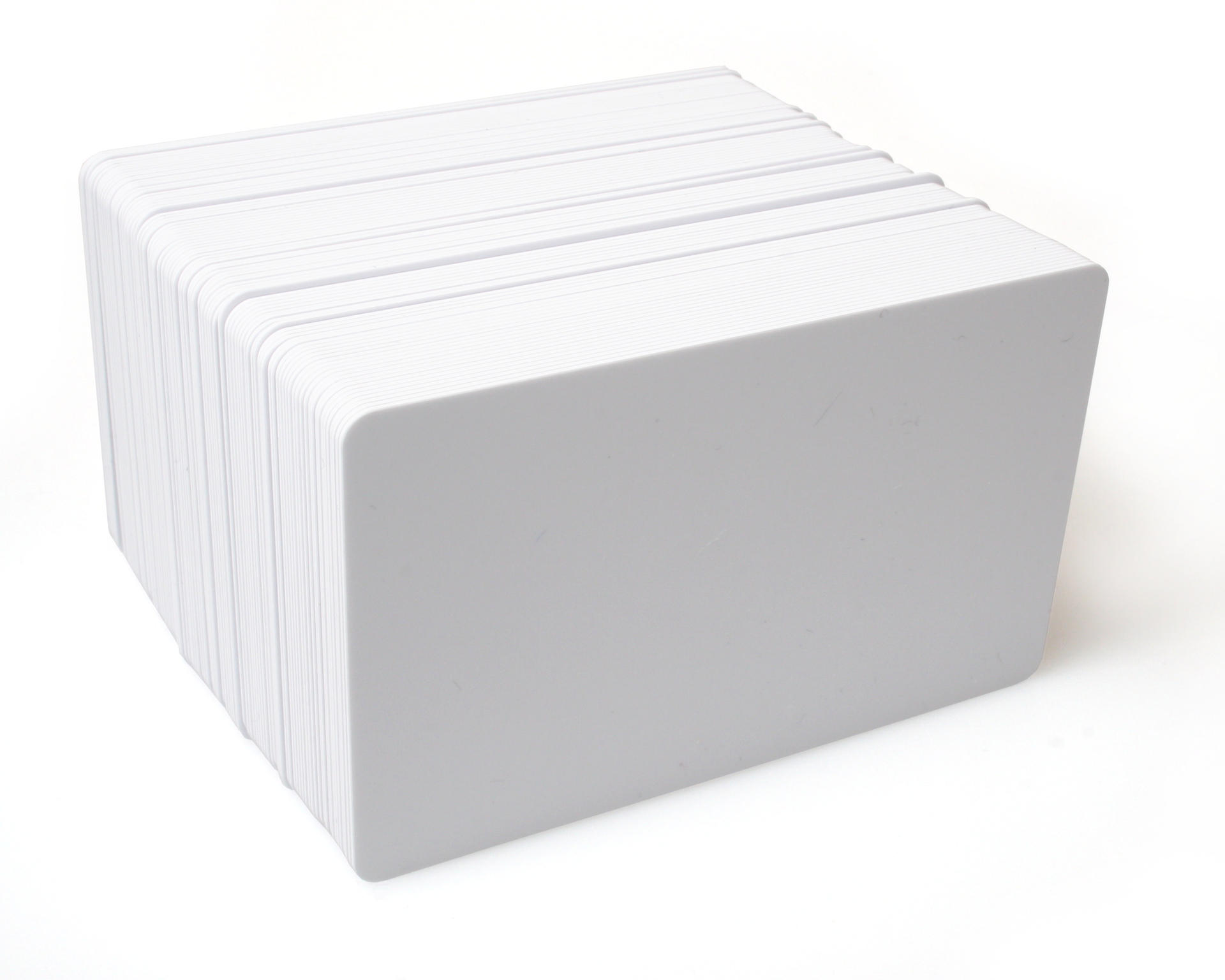 Image of Dyestar Blank White Plastic Cards (Pack of 100)