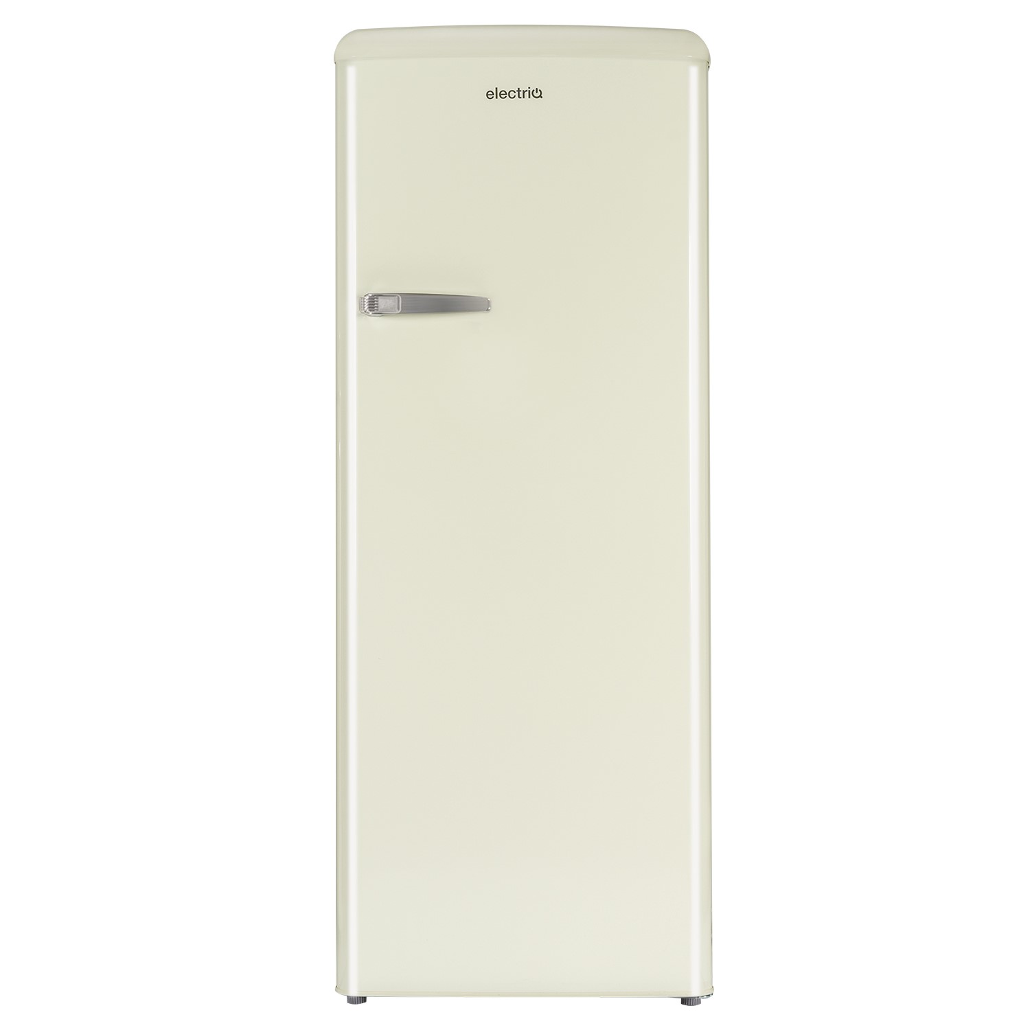 electriQ Retro 194 Litre Freestanding Fridge With Ice Box - Cream