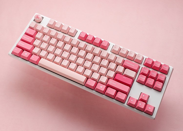 DUC ky One 3 TKL Gossamer Pink keyboard Gaming USB US English Pink, White
