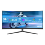 Philips Evnia 34M2C6500/00 computer monitor 86.4 cm (34") 3440 x 1440 pixels Wide Quad HD QD-OLED Grey