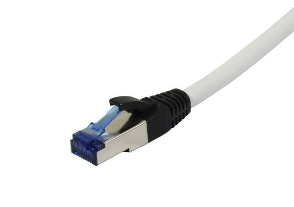 EU Product - Patchkabel RJ45 CAT6A 500Mhz weiss S-STP S/FTP PUR Superflex - Cable - Network thumbnail