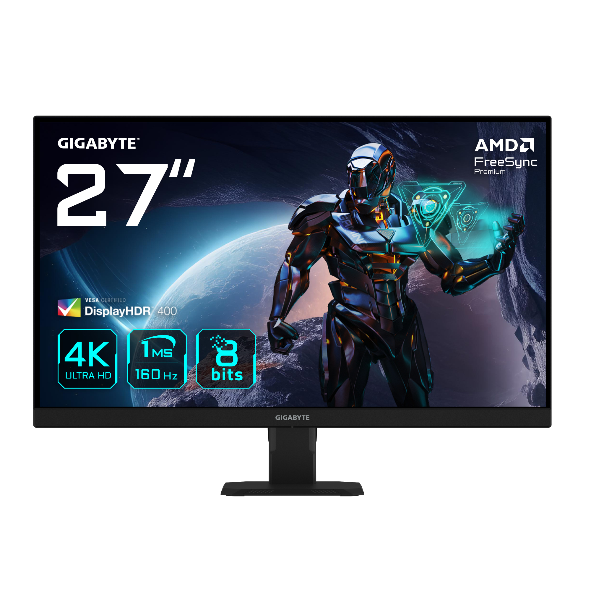 Gigabyte Gs27u 27" Uhd Gaming Monitor - 3840 X 2160. 160Hz. 1Ms.