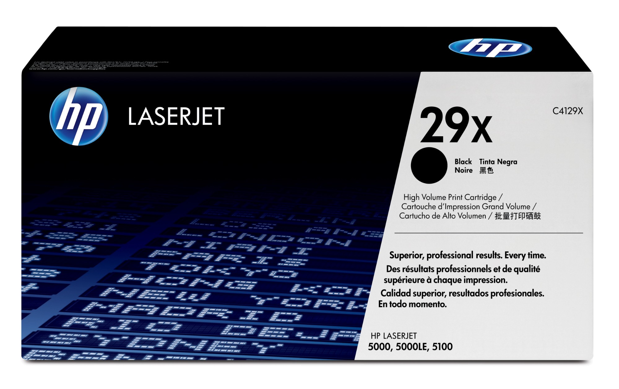 HP C4129X/29X Toner cartridge black. 10K pages ISO/IEC 19752 for Canon
