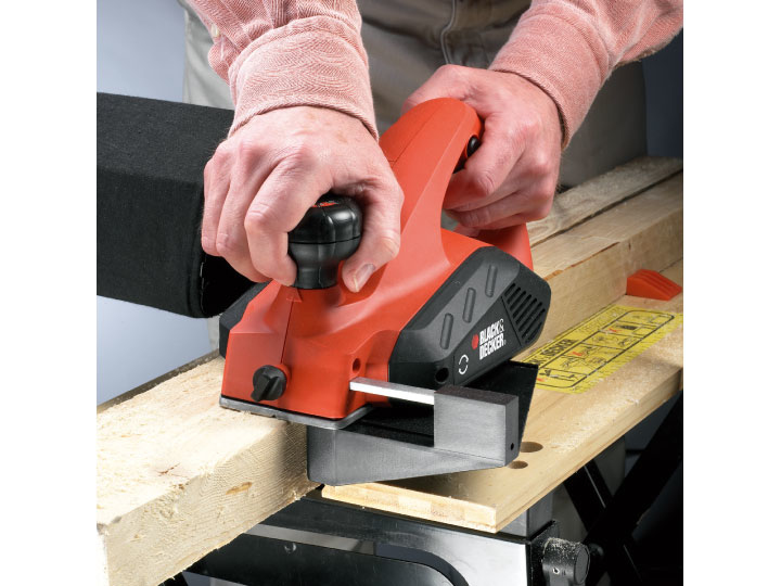 Black & Decker KW712KA elektrisk handhållen hyvel Svart, Orange 17000 RPM 650 W