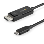 StarTech.com 3ft (1m) USB C to DisplayPort 1.2 Cable 4K 60Hz - Bidirectional DP to USB-C or USB-C to DP Reversible Video Adapter Cable - HBR2/HDR - USB Type C/TB3 Monitor Cable
