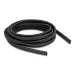 DeLOCK Plastic cable protection conduit in oval shape flexible 13.6 x 6.3 mm - length 5 m black