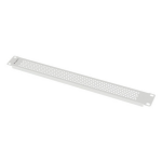Lanberg Zaslepka do szaf 19 1U perforowana szara Blank panel