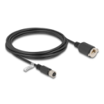 DeLOCK M12 Cable D-coded 4 pin female to RJ45 jack for installation Cat.5e FTP 3 m black