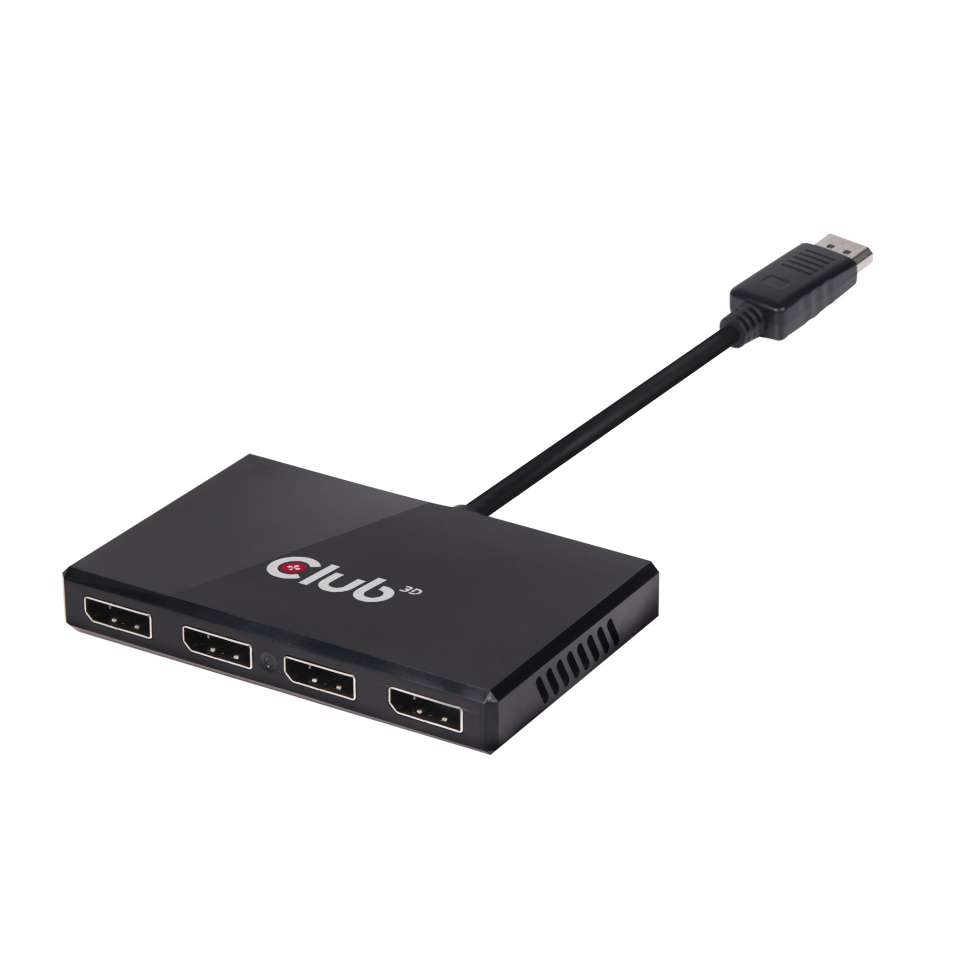 Image of CLUB3D Multi Stream Transport Hub DisplayPort 1.2 Quad Monitor USB...