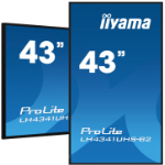 iiyama 43" Professional Digital Signage display with 4K UHD resolution and 24/7 operating time