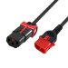 Scolm 1M C14-C13 D-Lck Bk PVC 1.0MM