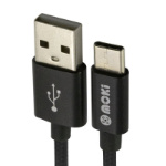 Moki ACC MSTTCCAB USB cable 0.9 m USB C USB A Black