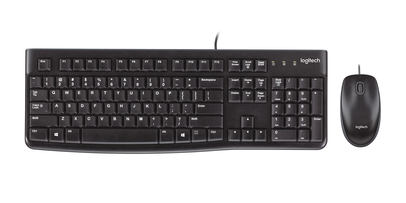 Logitech MK120 keyboard USB English Black