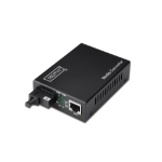 Digitus DN-82122 netwerk media converter 1000 Mbit/s 1310 nm Single-mode Zwart