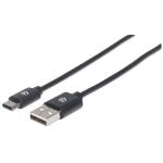 Manhattan USB-C to USB-A Cable, 2m, Male to Male, Black, 480 Mbps (USB 2.0), Equivalent to Startech USB2AC2M, Hi-Speed USB, Lifetime Warranty, Polybag  Chert Nigeria